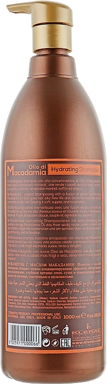 Kleral System Зволожуючий шампунь з маслом макадамії Olio Di Macadamia Hidrating Shampoo - фото N4