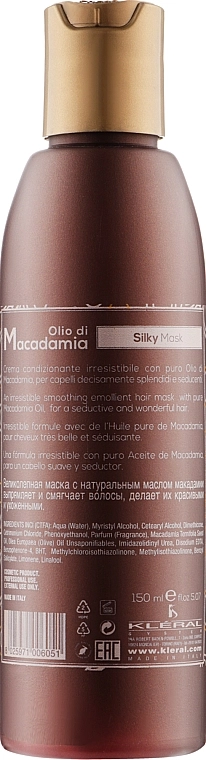 Kleral System Маска-шелк с маслом макадамии Olio Di Macadamia Silky Mask - фото N2