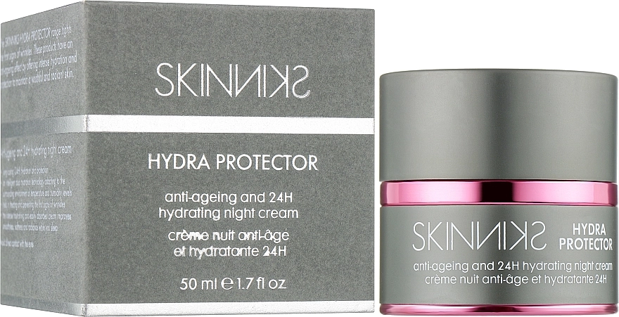 Mades Cosmetics Антивіковий зволожуючий нічний крем, 24 години Skinniks Hydro Protector Anti-ageing 24H Hydrating Night Cream - фото N2