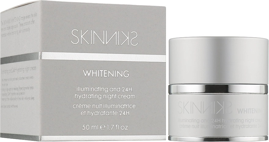 Mades Cosmetics Отбеливающий увлажняющий антивозрастной ночной крем Skinniks Whitening Illuminating and 24H Hydrating Night Cream - фото N2