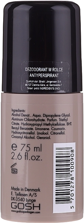 Gosh Copenhagen Кульковий дезодорант Gosh Musk Oil No.6 Roll-On Deodorant - фото N2