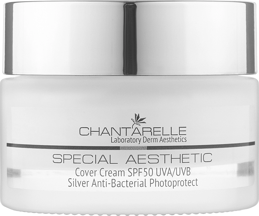 Chantarelle Завершальний антбактериальный крем Special Aesthetics Cover Silver Cream Anti-Bacterial Photoprotect - фото N1