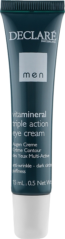Declare Крем для області навколо очей потрійної дії Triple Action Eye Cream anti-wrinkle - фото N1