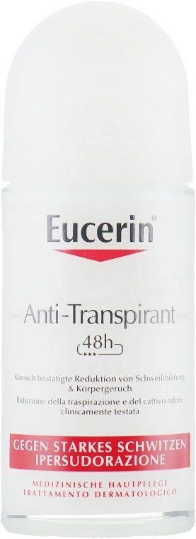 Eucerin Антиперспірант-ролик 48 годин Deodorant 48h Anti-Perspirant Roll-On - фото N1