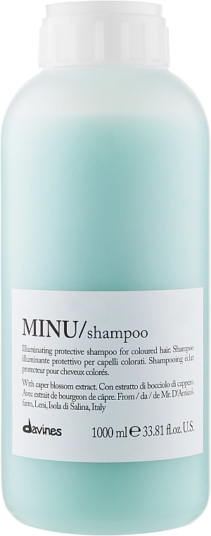 Davines Шампунь для додання блиску і захисту кольору волосся Minu Shampoo - фото N1