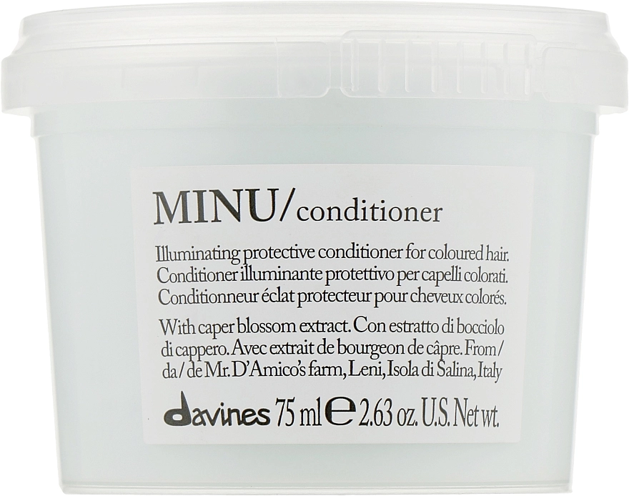 Davines Кондиціонер для додання блиску і захисту кольору волосся Minu Conditioner - фото N1