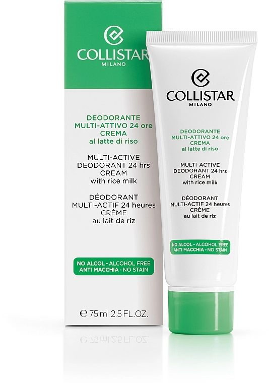 Collistar Мультиактивный крем-дезодорант Multi-Active Deodorant 24 Hours Cream - фото N2