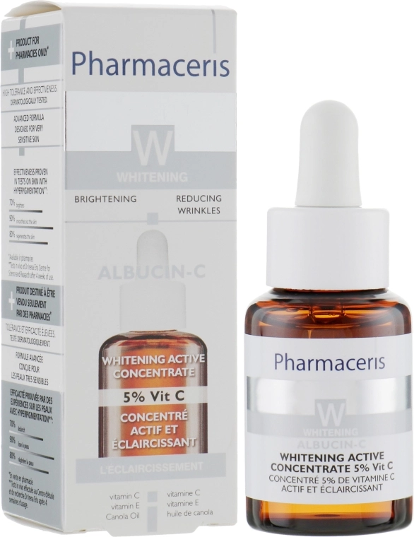 Pharmaceris Відбілюючий активний концентрат 5% Вітаміну С W Active Concentrate 5% Vitamin C Albucin-C - фото N1