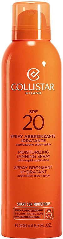Увлажняющий спрей для загара - Collistar Moisturizing Tanning Spray SPF20, 200 мл - фото N1