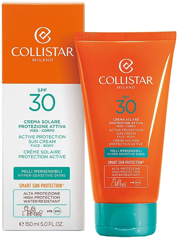 Collistar Крем для загара Active Protection Sun Cream SPF30 150ml - фото N2