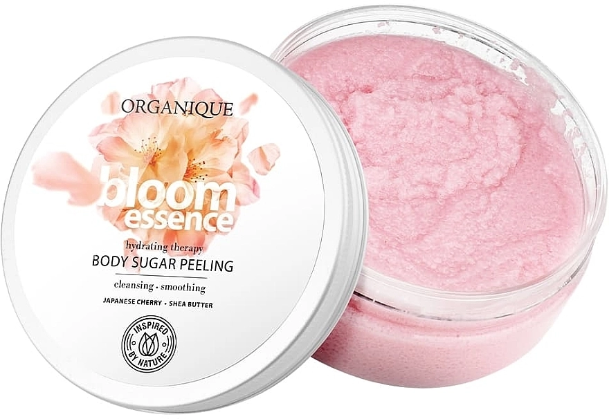 Organique Живильний цукровий пілінг для тіла Bloom Essence Body Sugar Peeling - фото N1