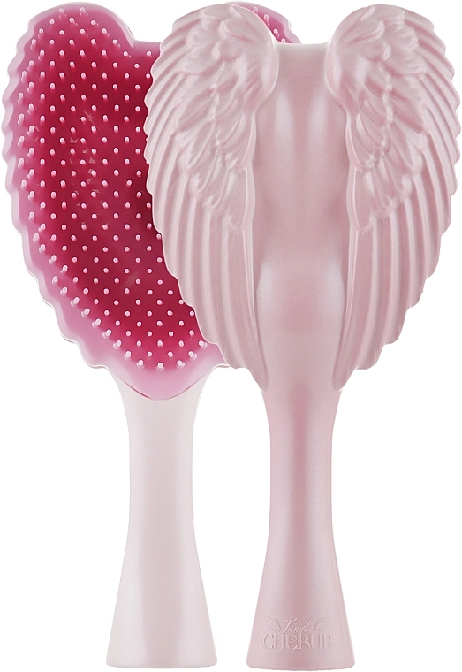 Tangle Angel Расческа-ангел компактная, розовая, 14,8x7,5 см Cherub Brush Pink - фото N2