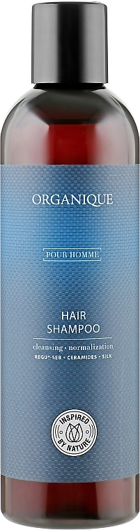 Organique Освіжаючий шампунь для чоловіків Naturals Pour Homme Hair Shampoo - фото N1