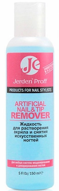 Jerden Proff Жидкость для растворения акрила и снятия искусственных ногтей Artificial Nail&Tip Remover - фото N1