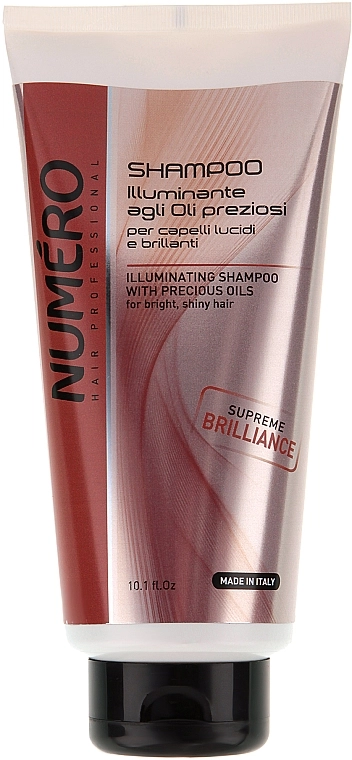 Brelil Шампунь для надання блиску з цінними оліями Professional Numero Supreme Brilliance Shampoo - фото N1