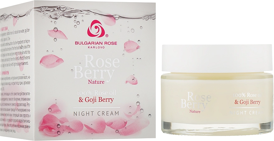 Bulgarian Rose Нічний крем для обличчя Bulgarska Rosa Rose Berry Nature Night Cream - фото N1