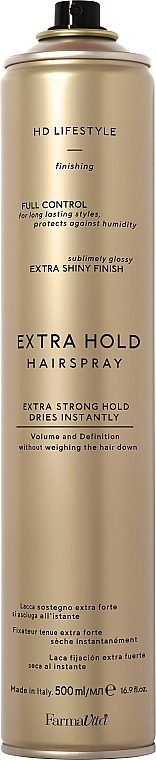 Farmavita Лак для волосся екстрасильної фіксації HD Extra Strong Hold Hair Spray - фото N3