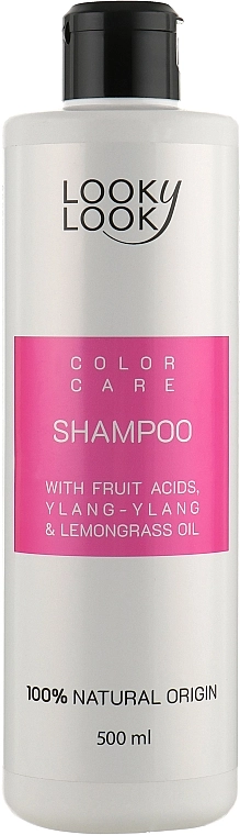 Looky Look Шампунь для окрашенных волос "Стойкий цвет" с фруктовыми кислотами Hair Care Shampoo - фото N1