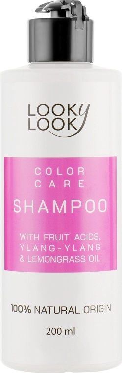 Looky Look Шампунь для окрашенных волос "Стойкий цвет" с фруктовыми кислотами Hair Care Shampoo - фото N2
