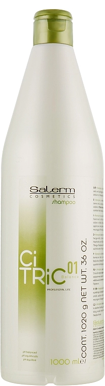 Salerm Шампунь для сухого пошкодженого волосся Citric Balance Shampoo - фото N4