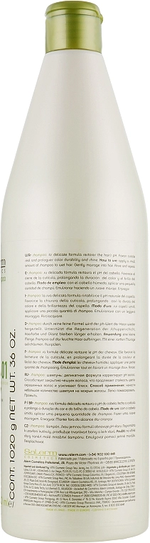 Salerm Шампунь для окрашенных поврежденных волос Citric Balance Shampoo - фото N5