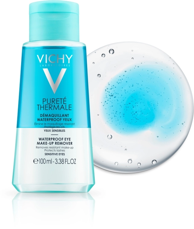 Vichy Purete Thermale Waterproof Eye Make-Up Remover Двофазний засіб для зняття макіяжу з очей - фото N2