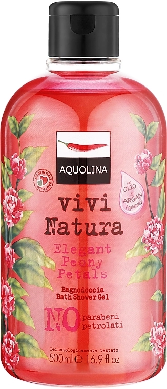 Aquolina Гель для душу Vivi Natura Elegant Peony Petals Bath Shower Gel - фото N1