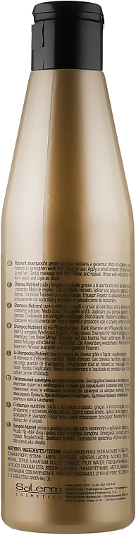 Salerm Поживний шампунь Linea Oro Nutrient Shampoo - фото N2