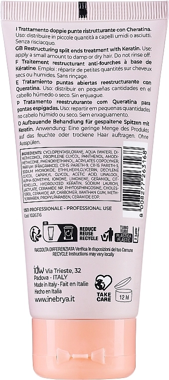 Inebrya Сиворотка для кінчиків волосся Keratin Ice Cream - фото N2