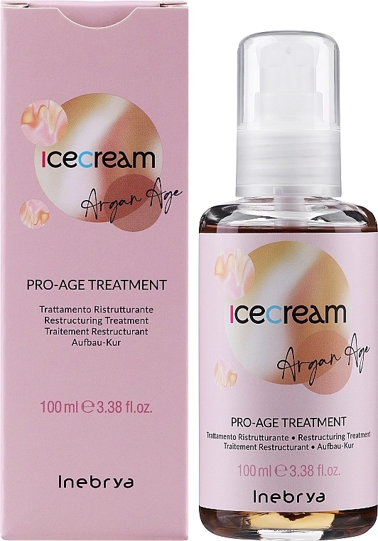 Inebrya Арганова масло проти посічених кінчиків Ice Cream Pro Age Argan Oil Treatment - фото N2