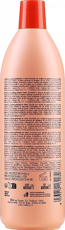 Inebrya Парфюмированная окислительная эмульсия для волос 12% Hydrogen Peroxide - фото N8