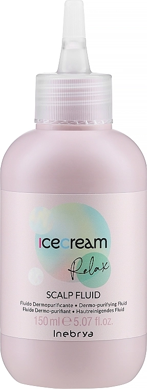 Флюїд-пілінг для шкіри голови - Inebrya Ice Cream Relax Scalp Fluid, 150 мл - фото N1