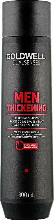 Goldwell Зміцнюючий шампунь для чоловіків з гуараною і кофеїном DualSenses For Men Thickening Recharge Complex Shampoo - фото N3