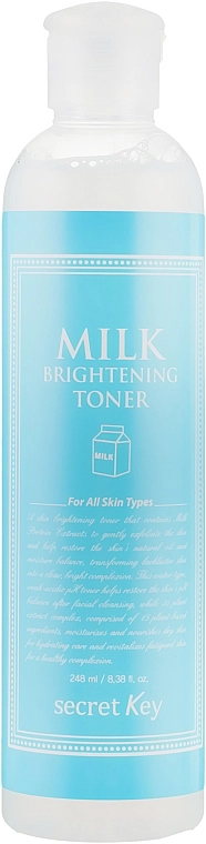 Secret Key Заспокійливий тонік для обличчя Milk Brightening Toner - фото N1