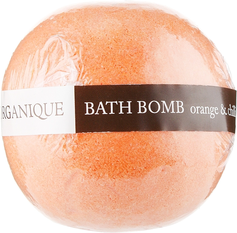 Organique Шипучий шар для ванны "Апельсин и чили" HomeSpa - фото N2