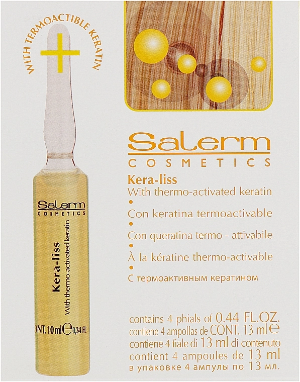 Salerm Лосьон с кератином для легкого расчесывания волос Kera-Liss With Repairing Keratin - фото N1