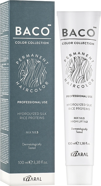 Kaaral Краска для волос Baco Silkera Permanent Hair Colouring - фото N1