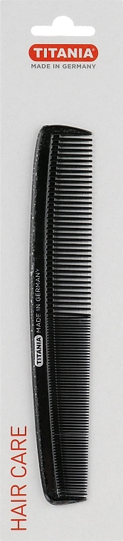 Titania Гребінець чоловічий чорний, 17.5 см - фото N1
