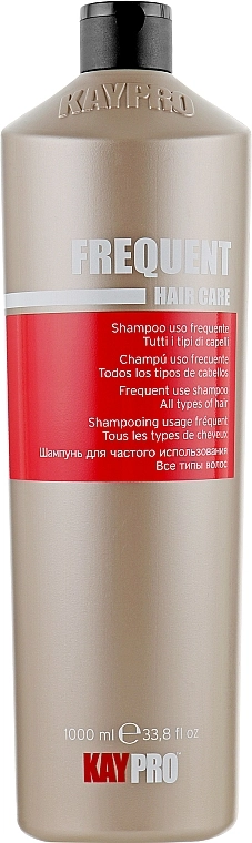 Шампунь для частого застосування - KayPro Frequent Hair Care Shampoo, 1000 мл - фото N1