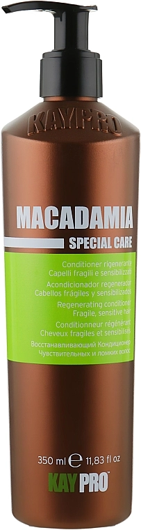 Кондиціонер з маслом макадамії для чутливого і ламкого волосся - KayPro Macadamia Special Care Conditioner, 350 мл - фото N1