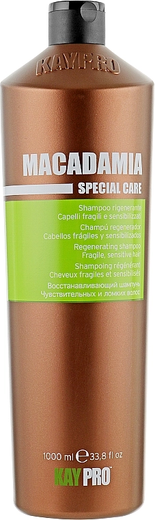 Шампунь з олією макадамії - KayPro Macadamia Special Care Shampoo, 1000 мл - фото N3