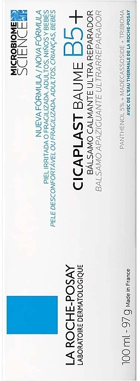 La Roche-Posay Заспокійливий відновлювальний бальзам для пошкодженої або подразненої шкіри обличчя і тіла немовлят, дітей та дорослих Cicaplast Baume B5+ - фото N3