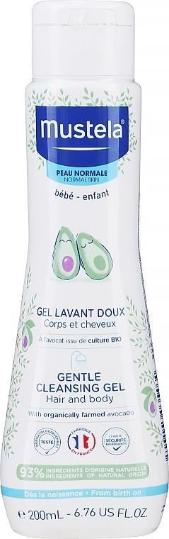 Mustela Нежный очищающий гель для новорожденных Bebe Gentle Cleansing Gel - фото N1