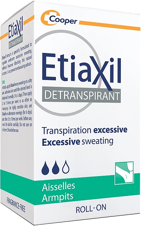 Etiaxil Антиперспирант длительного действия для чувствительной кожи Antiperspirant Treatment Sensitive Skin Armpits Roll-On - фото N5