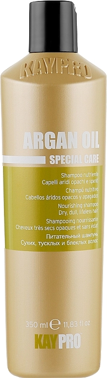 Поживний шампунь з аргановою олією - KayPro Argan Oil Special Care Nourishing Shampoo, 350 мл - фото N1