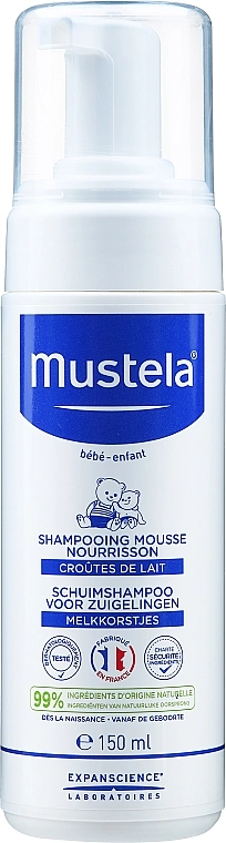 Mustela Пінка-шампунь для новонароджених Bebe Foam Shampoo for Newborns - фото N1