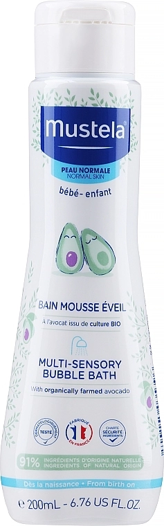 Mustela Пена для ванны Bebe Multi-Sensory Bubble Bath - фото N2