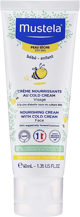 Mustela Кольд-крем для лица Bebe Nourishing Cream with Cold Cream - фото N1
