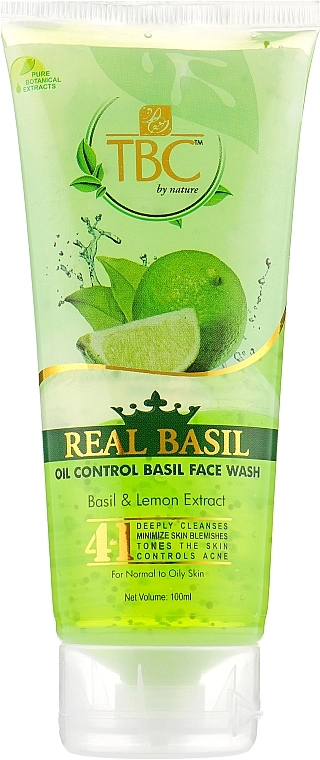 TBC Очищаючий засіб для вмивання Oil Control Basil & Lemon Face Wash - фото N1