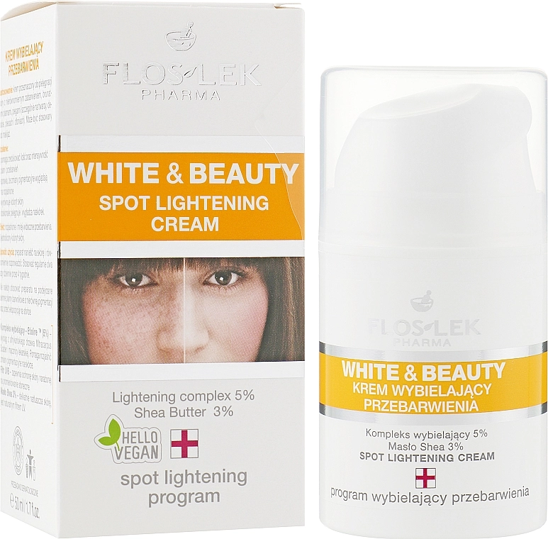 Floslek Крем осветляющий пигментные пятна White & Beauty Spot Lightening Cream - фото N1